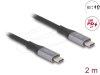 DeLock USB 40 Gbps Cable USB Type-C male to male PD 3.1 240W