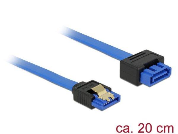 DeLock Extension cable SATA 6 Gb/s receptacle straight > SATA plug straight
20 cm blue latchtype
