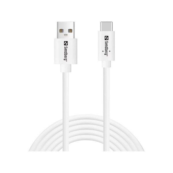 SANDBERG Hálózati vezeték, USB-C > USB-A 2.0 2M SAVER