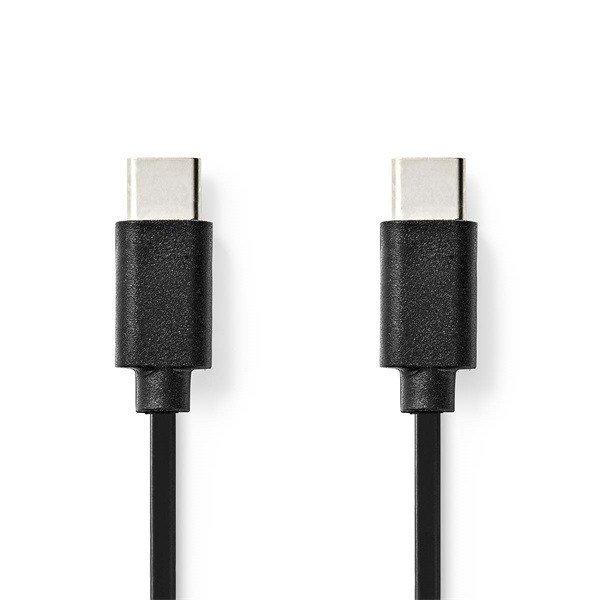 Nedis CCGL60700BK10 USB C - USB C (USB-C) kábel, USB2.0, 60W, hossz 1m