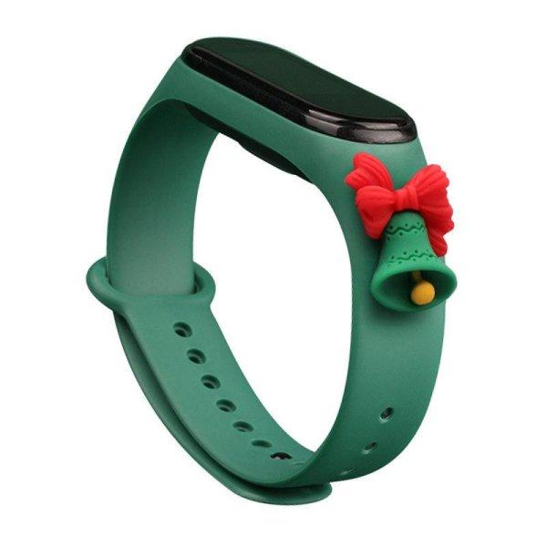 Strap Xmas okosóra csereszíj xiaomi Mi Band 6 / Mi Band 5 karácsonyi ünnepek
sötét (zöld csengő) tok