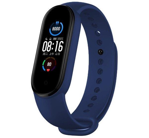 DEVIA DELUXE SPORT pótszíj (egyedi méret, szilikon, állítható) SÖTÉTKÉK
Xiaomi Mi Band 5, Xiaomi Mi Band 6