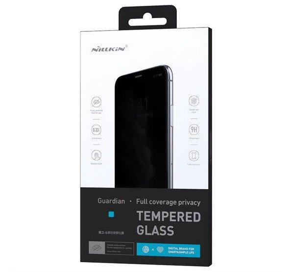 NILLKIN PRIVACY képernyővédő üveg (2.5D, full glue, teljes felületén
tapad, betekintés ellen, 0.33mm, 9H) FEKETE Apple iPhone 15