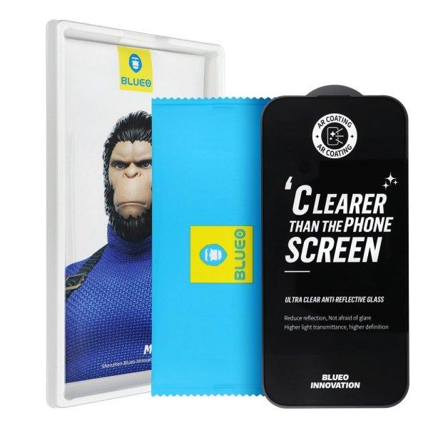 5D Mr. Monkey Glass (Strong Premium AR) üvegfólia fekete szegéllyel iPhone 16
Pro