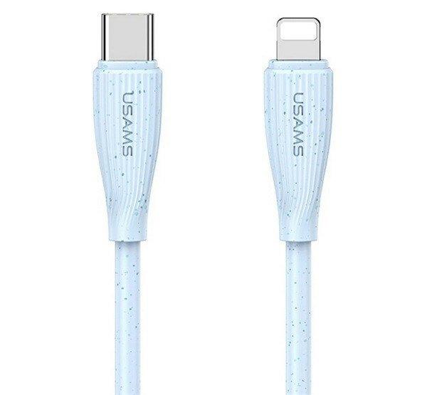 USAMS GREEN SERIES adatkábel (Type-C - lightning, 30W, gyorstöltő, 100cm)
VILÁGOSKÉK