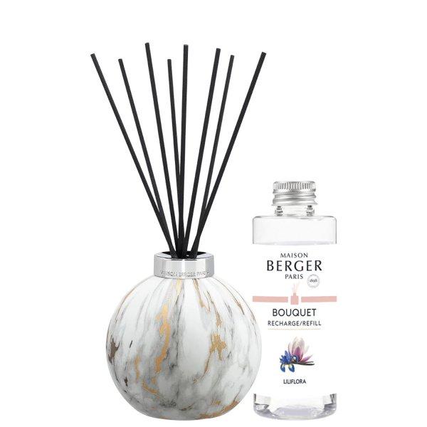 Maison Berger Paris Ajándékcsomag Marbrure White aroma diffúzor + Liliflora
180 ml utántöltő