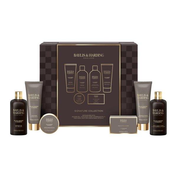 Baylis & Harding Testápoló ajándékkészlet Fekete bors & Ginzeng 6 db