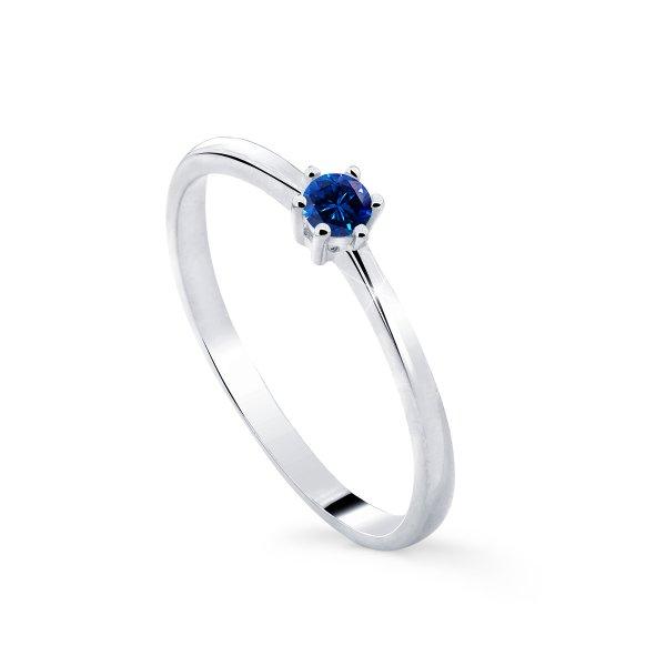 Cutie Diamonds Minimalista fehérarany gyűrű zafírral DZ8011-SF-X-2 54 mm