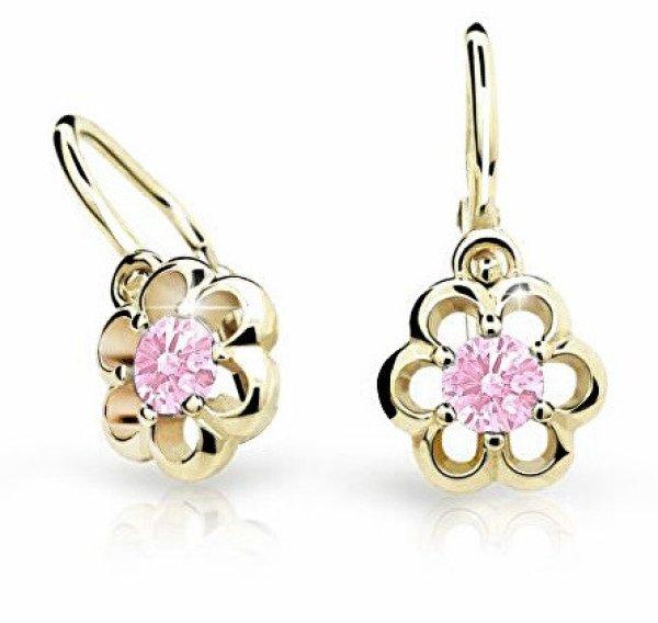 Cutie Jewellery Arany gyermekfülbevaló C1947-10-X-1 rózsaszín