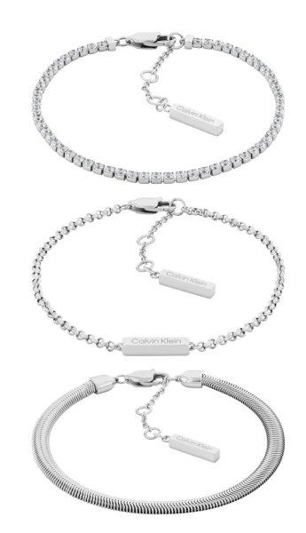 Calvin Klein Modern acél karkötő szett CK Trio 35000796