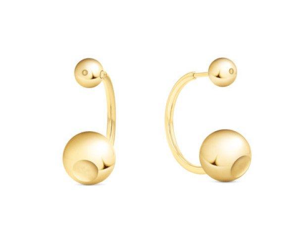 Calvin Klein Aranyozott fülbevaló Sculptural Bubbles 35000789