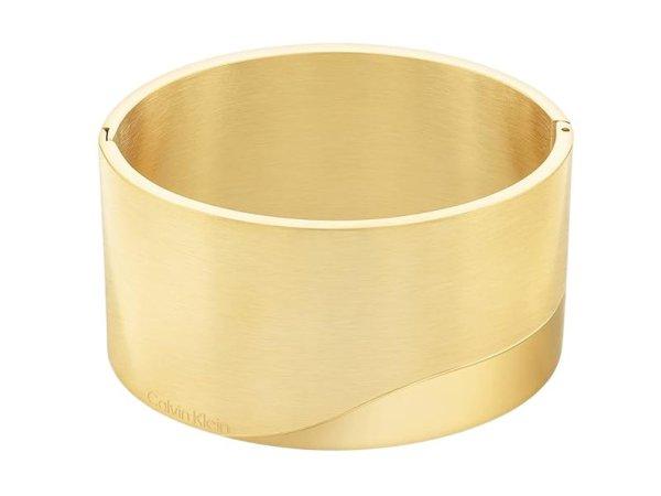 Calvin Klein Merev aranyozott karkötő Minimal Circular Family 35000147
