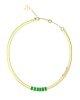 Guess Aranyozott nyaklnc zld kristllyal Hashtag JUBN04255