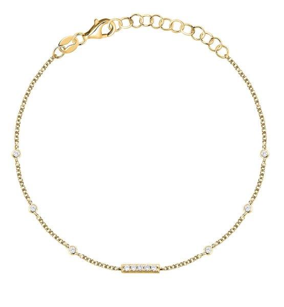 La Petite Story Aranyozott karkötő cirkónium kövekkel Silver LPS05AWV75