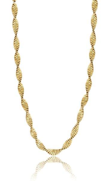 S'Agapõ Elegáns aranyozott lánc Kígyólánc Chunky SHK46