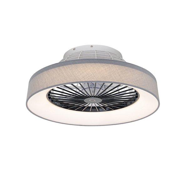 Szürke mennyezeti ventilátor csillag effektussal 47cm LED-del,
fényerőszabályzóval és távirányítóval - Emily
