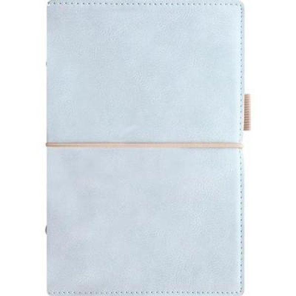 Kalendárium, gyűrűs, betétlapokkal, personal méret, FILOFAX,
"Domino" Soft", pasztellkék
