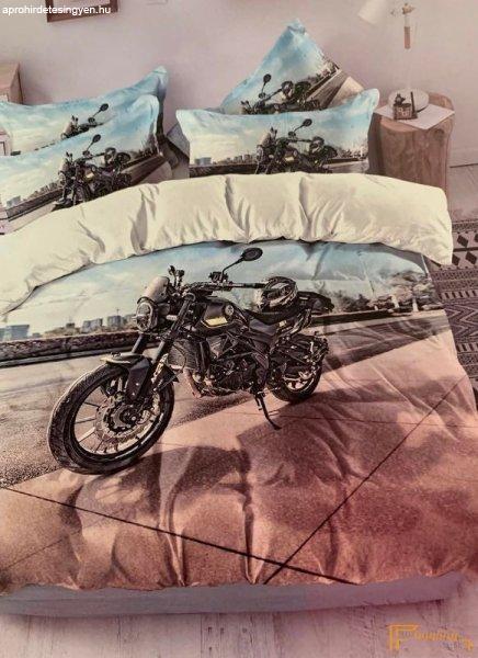 3D ágynemű motoros 3 részes - Fekete motoros