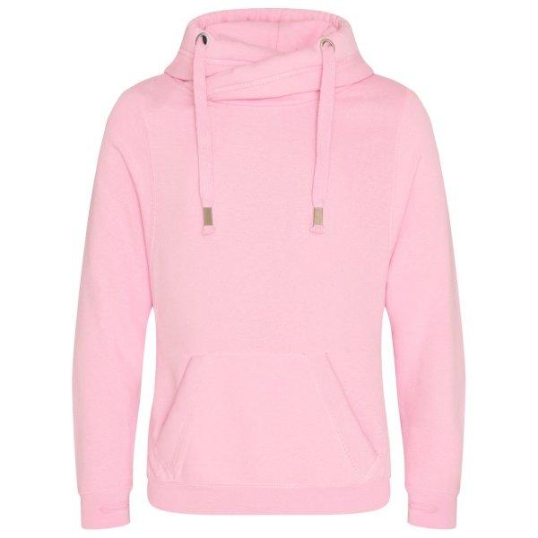 Just Hoods Pulóver keresztezett gallérral - Világos rózsaszín | XS