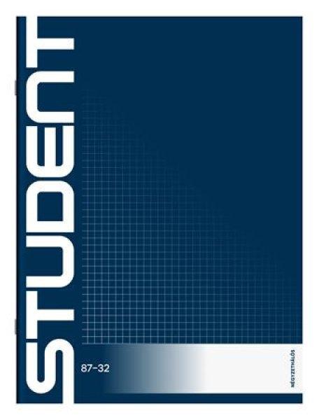 Füzet, tűzött, A4, kockás, 32 lap, ICO "Student",
"87-32"