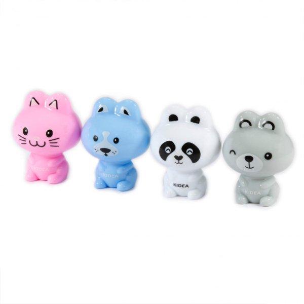 Állatos hegyező, tartályos, 1 lyukú, 4 féle változat (cica, kutya panda,
maci), Kidea, 1 db
