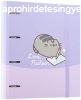Pusheen cics gyrsknyv A/4, 4 gyrs, Moments, lila