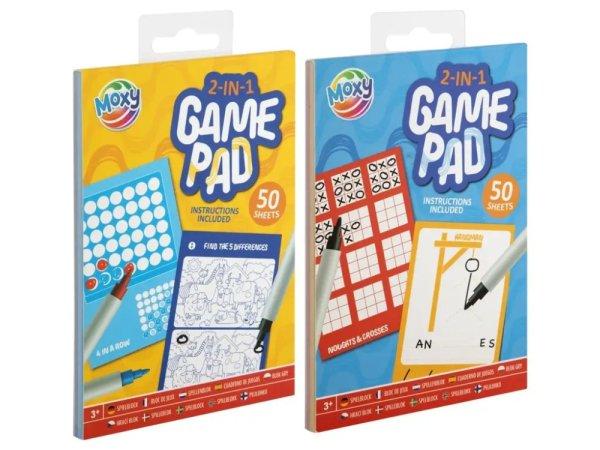 2az1-ben game pad, útijáték, A/6, 50 lap és 2 játék egy szettben,
kétféle változat