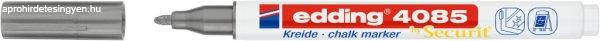 Krétamarker (folyékony kréta), 2-3 mm, EDDING 4085, ezüst