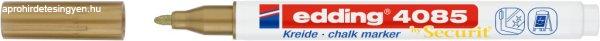 Krétamarker (folyékony kréta), 2-3 mm, EDDING 4085, arany
