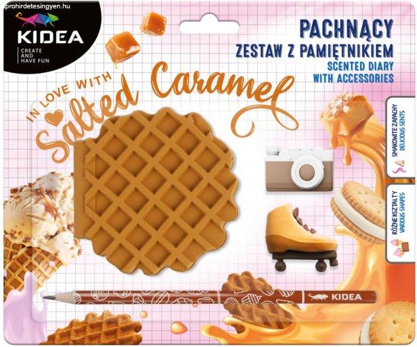 Illatos napló radírral és ceruzával, Salted Caramel, Kidea 