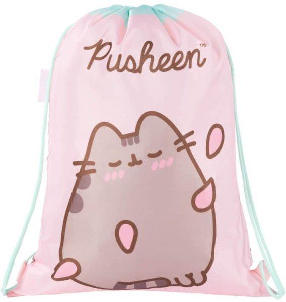 Pusheen cicás tornazsák, 42x32cm, rózsaszín