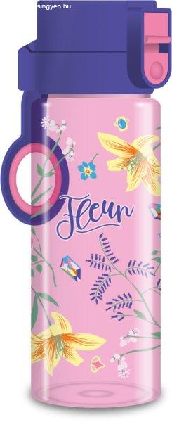 Fleur kulacs, 475 ml, rózsaszín, virágos