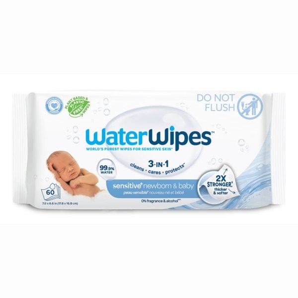 WaterWipes bio baba nedves törlőkendő, műanyagmentes 60 lapos