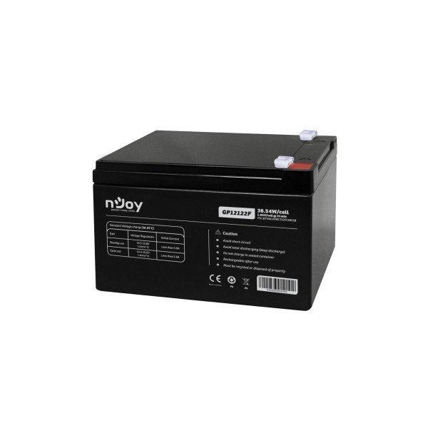 NJOY Szünetmentes akkumulátor - GP12122F (12V/12Ah, T2/F2, zárt, gondozás
mentes, AGM)