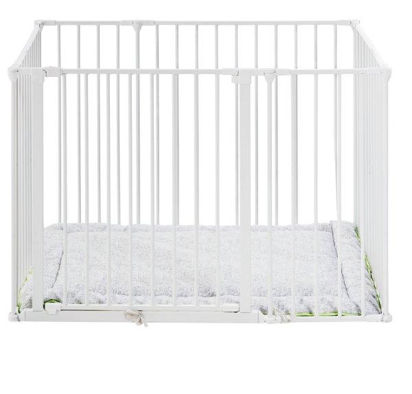 Baby Dan Square playpen fehér járóka + matrac
