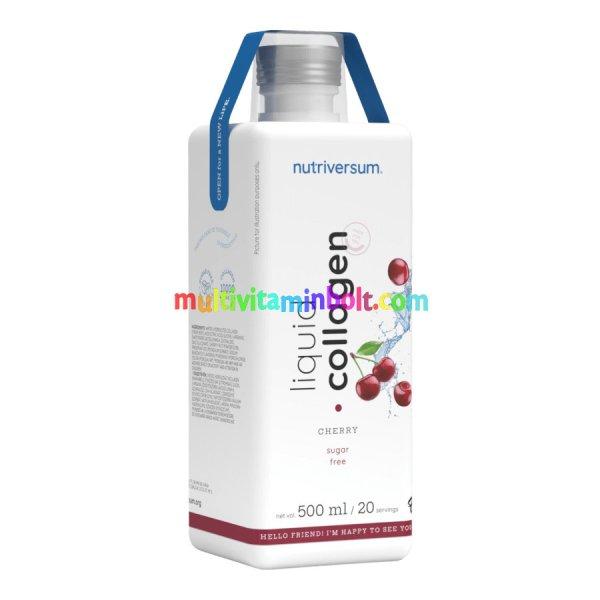 Collagen liquid Sugar Free - 500 ml - cseresznye - Nutriversum