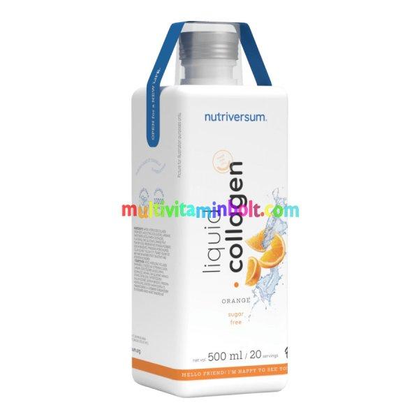 Collagen liquid Sugar Free - 500 ml - narancs - Nutriversum