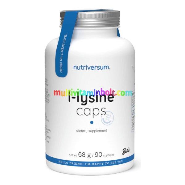 L-Lysine lizin - 90 kapszula - Nutriversum