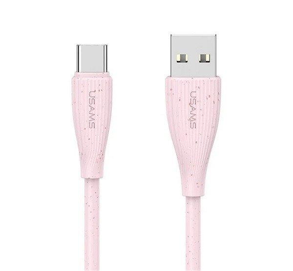 USAMS GREEN SERIES adatkábel (USB - Type-C, 18W, 3A, gyorstöltő, 100cm)
RÓZSASZÍN