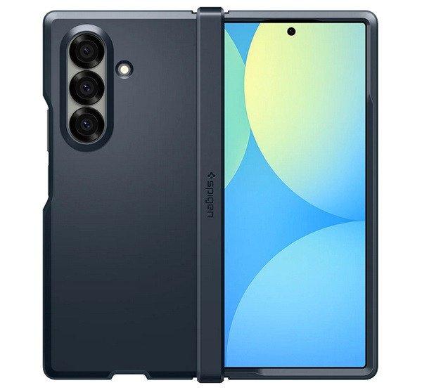 SPIGEN SLIM ARMOR MAG szilikon telefonvédő (műanyag hátlap,
ütésállóság, légpárnás sarok, MagSafe) FEKETE Samsung Galaxy Z Fold7
(SM-F966)