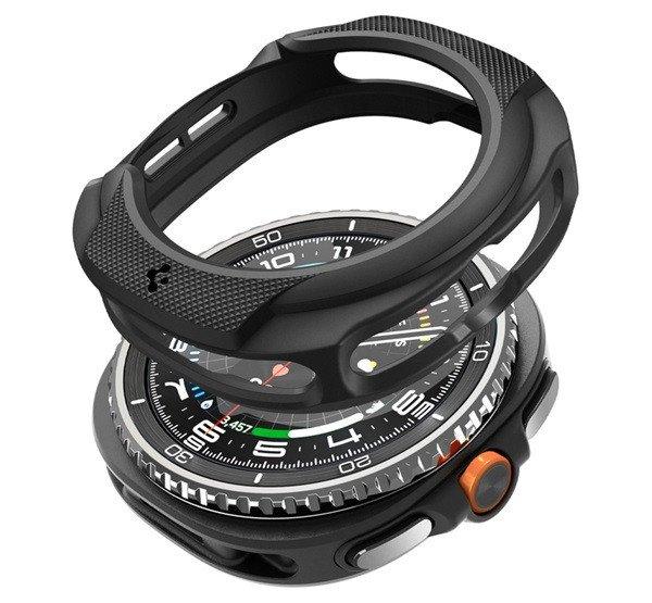 SPIGEN LIQUID AIR szilikon óra keret (ütésállóság) FEKETE Samsung Galaxy
Watch 8 Classic eSIM 46mm (SM-L505), Galaxy Watch 8 Classic 46mm (SM-L500)