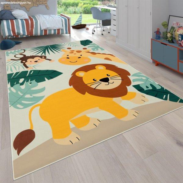Csúszásmentes állatos gyerekszőnyeg dzsungel - színes gyerekszoba szőnyeg
140x200 cm