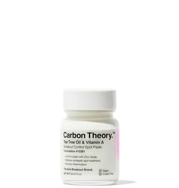 Carbon Theory Helyi ápolás a bőrhibák ellen Tea Tree Oil & Vitamin A
Breakout Control (Spot Paste) 30 ml