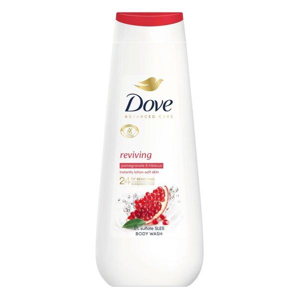 Dove Gránátalma és hibiszkusz illatú tusfürdő Advanced Care Reviving (Body
Wash) 400 ml