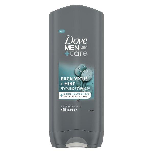 Dove Tusfürdő Men+Care Eucalyptus + Mint (Body, Face & Hair Wash) 400 ml