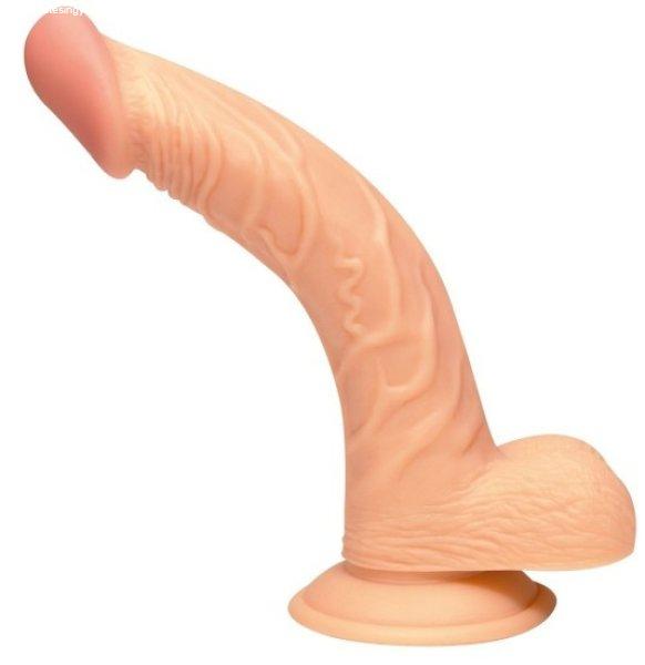 Nmc Curved Passion. realistický penis s scrotum flesh-col
