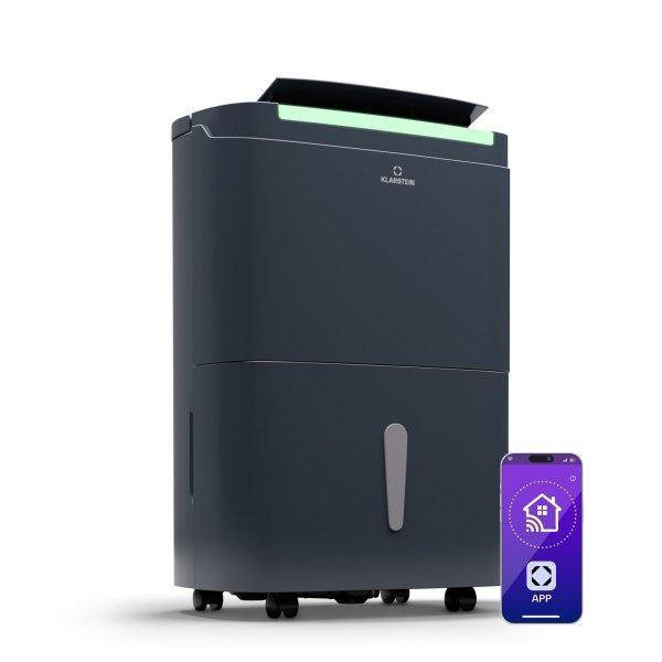 Klarstein DryFy Pro Connect Smart, Párátlanító, WiFi, Kompresszor, 30l/d,
25-30 m²