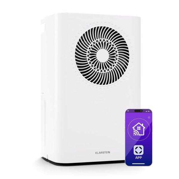 Klarstein CircleDry Smart 12 L párátlanító, 12 L/nap, 260 W, 24m², WiFi,
időzítő, szűrő