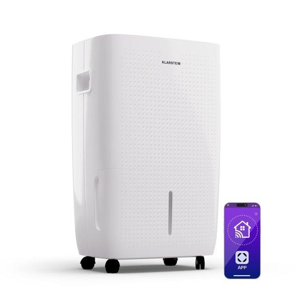 Klarstein DryFy Pro Connect Smart, Párátlanító, WiFi, Kompresszor, 60l/24 h,
45-65 m²