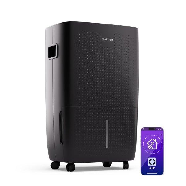 Klarstein DryFy Pro Connect 60 Smart, Párátlanító, WiFi, Kompresszor, 60l/24
h, 45-65 m²